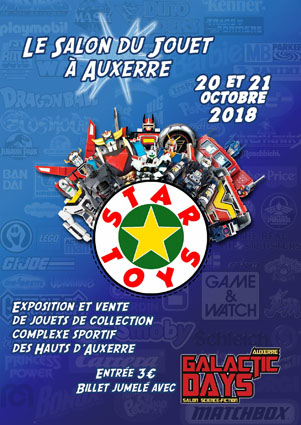 affiche salon star toys, à la 4° edition des Auxerre Galactic Days